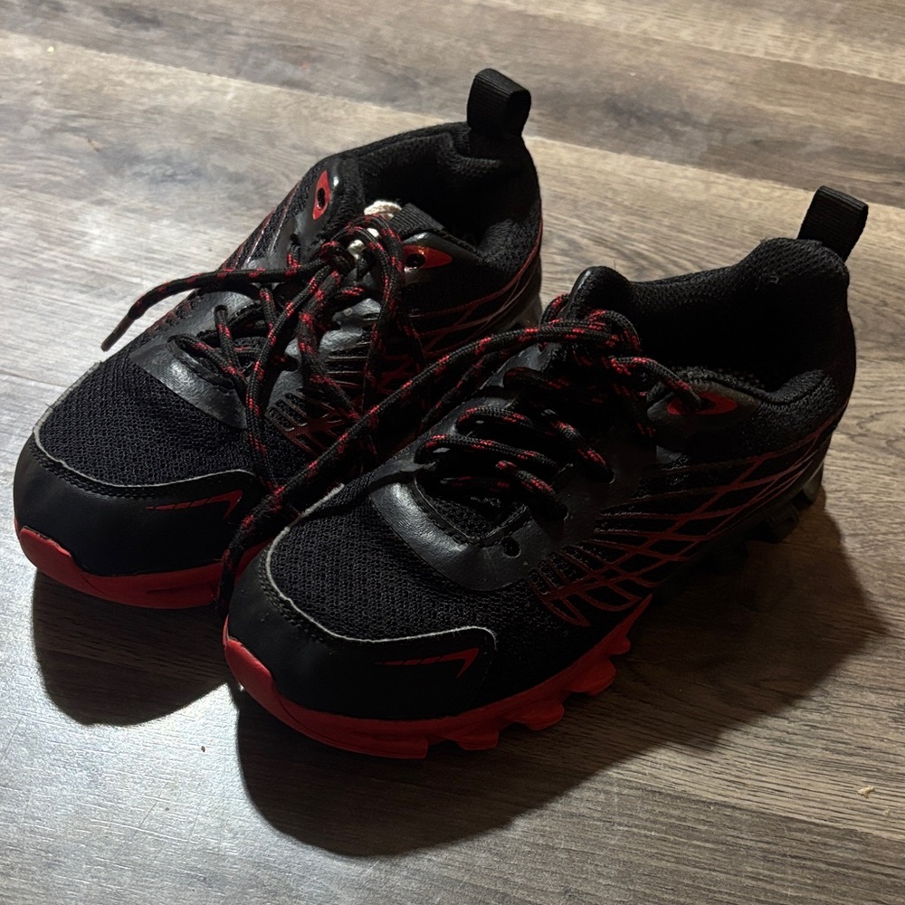 Black and Red Athletic Shoes